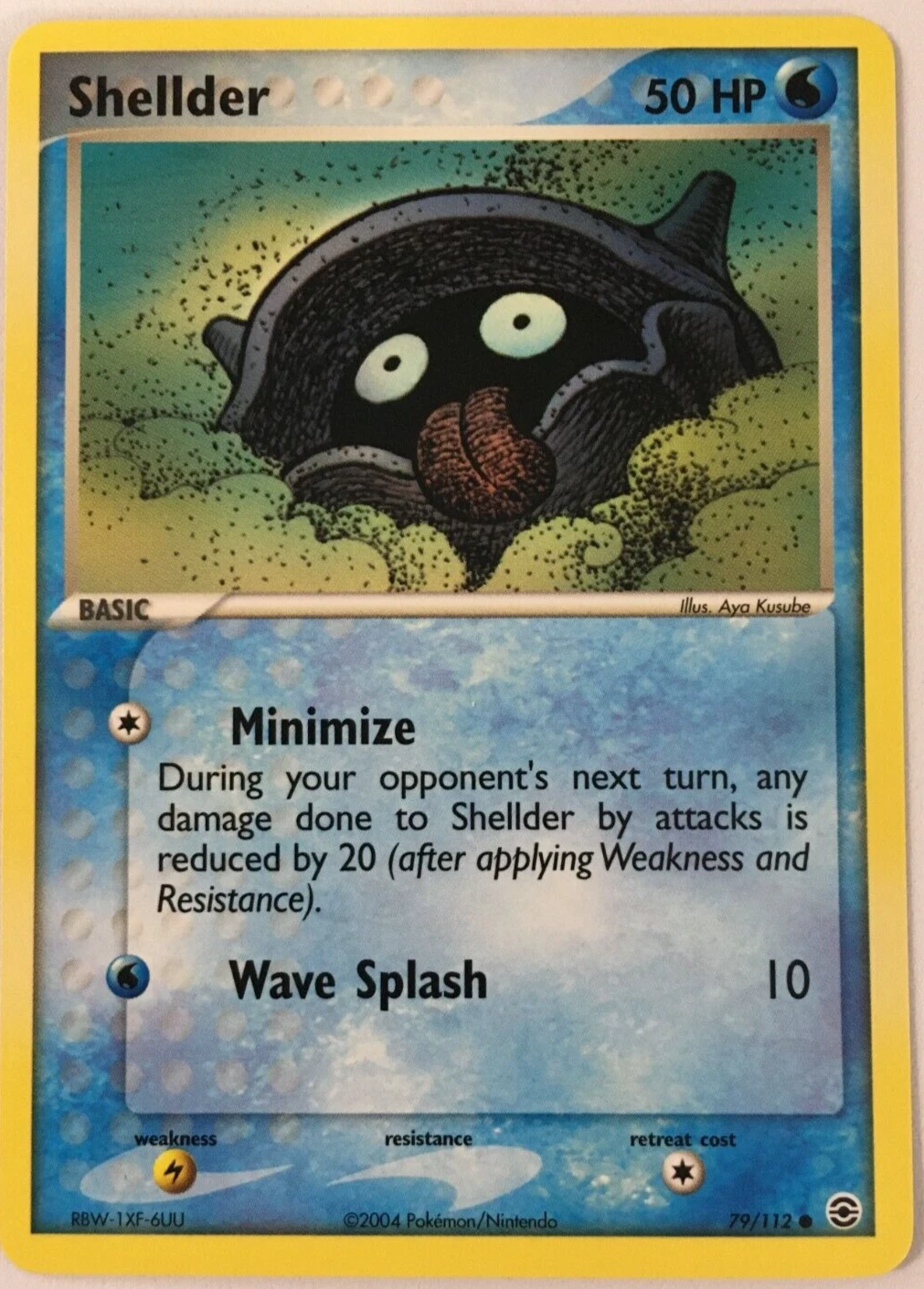 POKEMON SHELLDER 79/112 EX FIRERED & LEAFGREEN COMMON NEAR MINT
