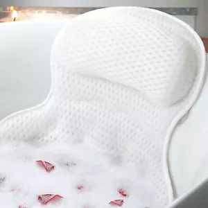 Luxury Bath Pillows for Tub Neck and Back Support Bath Tub Pillow Headrest - Picture 1 of 6