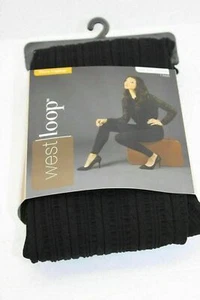 West Loop Damen Junior Leggings Fleece schwarz strukturiert Gr. S / M - Bild 1 von 1