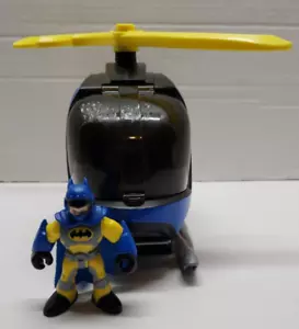 Imaginext Batcopter with Batman pilot figure (DC Super Friends, Bat Copter) - Picture 1 of 5