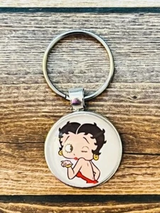Key Chain Zipper Pull Backpack Betty Boop Blowing a Kiss Winking RTS - Picture 1 of 1