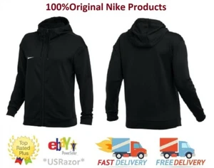 MUJER NIKE THERMA ALL TIME CREMALLERA COMPLETA ACANALADO CORDÓN CAPUCHA CN9340-010 XL Negro - Imagen 1 de 4