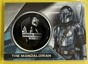 Star Wars Mandalorian Season 2, The Mandalorian Commemorative Button Card MC-MTW - Picture 1 of 2