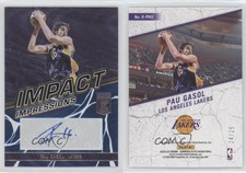 2022-23 Donruss Elite Impact Impressions Blue /25 Pau Gasol #II-PAU Auto HOF