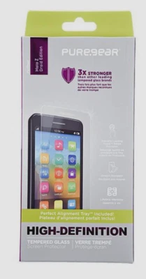 PureGear HD Tempered GLASS Screen for Moto Z Droid Edition w/ Alignment Tray - Image 1 of 3