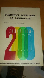 Comment mesurer la lisibilité - Georges Henry - Education 2000 (rare) - Imagen 1 de 1