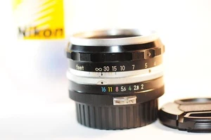 Nikon Nikkor-S 5cm f/2 50mm NON AI Nippon Kogaku PRIME lens PAT. PEND. for F F2 - Picture 1 of 7