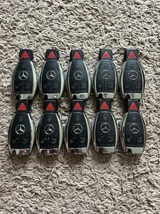 LOT OF 10 MERCEDES BENZ KLG CHROME SMART KEY REMOTE FOB 4B FCC: IYZDC12K GOOD! - Picture 1 of 4