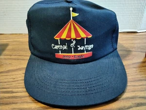 Vintage Jeep Eagle Carnival of Saving Snapback Trucker Hat Cap - Made In America - Picture 1 of 4