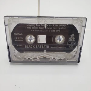 Black Sabbath Cross Purposes Cassette Tape, No Art! Tape And Jewel Case Only! - Foto 1 di 5