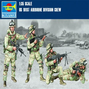 Trombettiere 00410 1/35 US 101st Airborne Division Equipaggio Kit Assemblaggio Modelli - Foto 1 di 4
