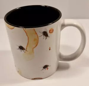 Funny Coffee Mug – 300ml Tea Cup – Coffee Stain & Flies Design – Gross-Out Gag - Picture 1 of 5