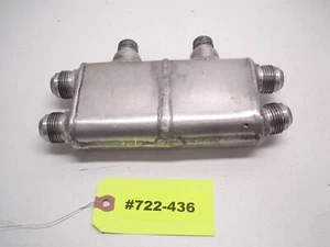 CABEZALES DE RADIADOR NASCAR SBF FORD C3 - VÁLVULA DE ENFRIAMIENTO DE ALUMINIO 12an Richardson #436 - Imagen 1 de 7