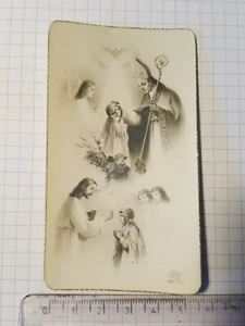 Santino Holy Card Ricordo Comunione 1938 Eli 750 SP1914 ^ - Imagen 1 de 2