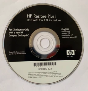 hp Restore Plus ! CD for restore von 2004 - Bild 1 von 1