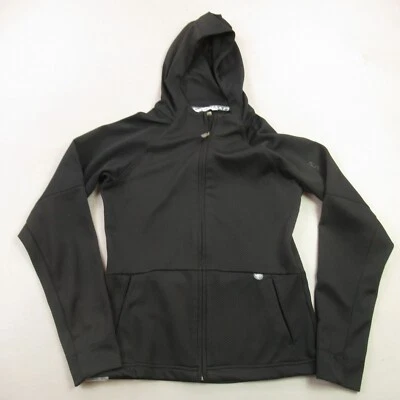 Salomon Jacket Womens Small Full Zip Long Sleeve Outdoors Hooded Pockets Black - Image 1 of 4