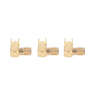 10x RF Connector Panel Bent 90°Antenna Base PCB Board End Coaxial Adapter HEL - Picture 1 of 12