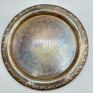 ONIEDA Silbertablett 12 Zoll von WM. A. ROGERS siehe Fotos Patina - Bild 1 von 6