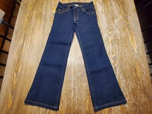 NEW Girls Faded Glory Bootcut Jeans Size 6 Dark Wash Jeans Adjustable Waist NWOT - Picture 1 of 11