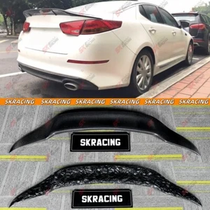 Glossy Black/Forged/Carbon Fiber Rear Trunk Spoiler Wing For Kia Optima K5 14-15 - Imagen 1 de 36