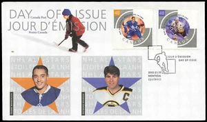 Canada FDC SET OF 3 #1971 - NHL All Stars-4 (2003) 6 x 48¢ - Picture 1 of 1