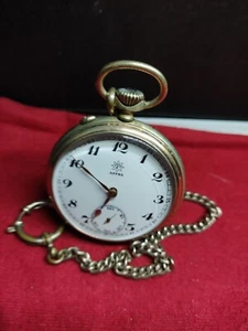 Junghans astra, 3 rubis, pocket watch with chain, run, 088 - Bild 1 von 24