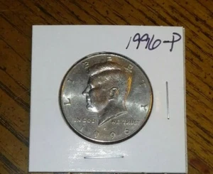 1996 P Mint  Kennedy Half Dollar + Coin Holder - Picture 1 of 2