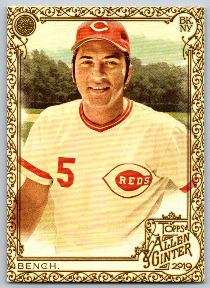 2019 Topps Allen and Ginter Gold Border #103 Johnny Bench (ref 168010) - Image 1 of 2