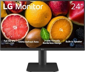 LG 24MS550-B Monitor 23.8" FHD 1920x1080 IPS HDMI 100Hz Lautsprecher schwarz - Afbeelding 1 van 4