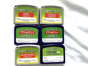 LOT OF 6 QUANTUM LEAP IQUEST CARTRIDGES GRADES 5-8 - Picture 1 of 8