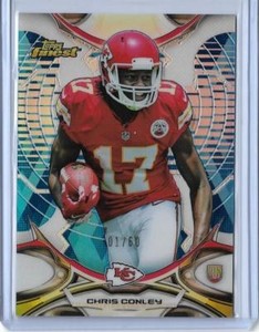 RARE 2015 TOPPS FINEST CHRIS CONLEY ROOKIE CARD RC #122 ~ 01/60 ~ UNIQUE FIRST