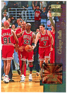 1996-97 Stadium Club - CHICAGO BULLS Golden Moments #GM3 Michael Jordan - Rodman