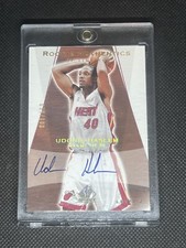 2003-04 UD Rookie Authentics Udonis Haslem SP Limited Level 2 Gold Auto /100