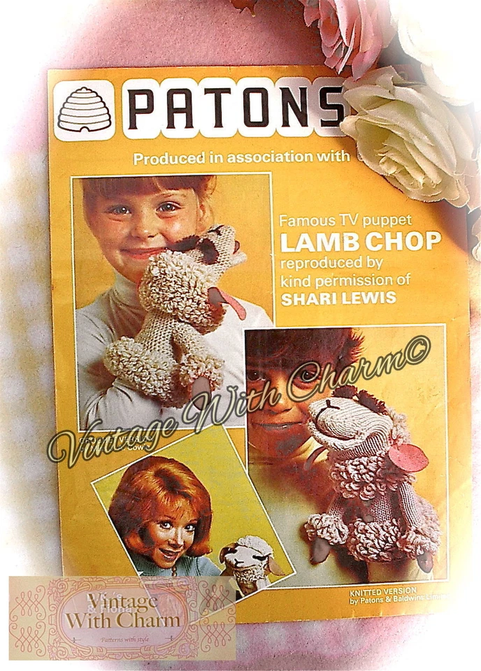  Knitting Pattern & Crochet Pattern For Lamb Chop the Hand Puppet JUST £1.99! - Image 1 of 1