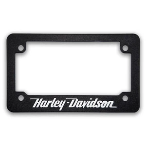 Marco de matrícula texturizado con escritura para motocicleta Harley Davidson (TODOS LOS MODELOS) - Imagen 1 de 2
