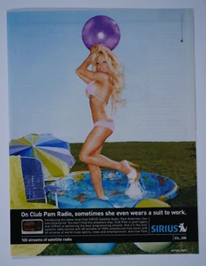 Pamela Anderson Vintage 2003 Sirius Radio Original Print Ad 8.5 x 11" - Bild 1 von 4