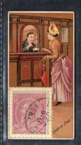 Zigarettenkarte 1889 Katalogwert £18.oo DUKE USA Briefmarke #717 - Bild 1 von 2
