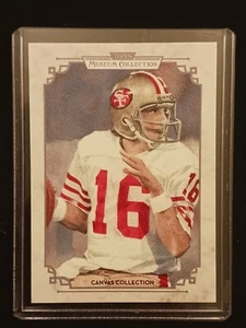 2013 Topps Museum Canvas Collection Joe Montana CC-1 HOF only 1 listed on Ebay - Picture 1 of 2