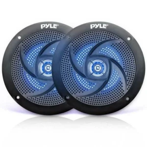 PLMRS53BL 5,25 Zoll wasserdichte flache Marine Lautsprecher, schwarz (2er-Pack) - Bild 1 von 14