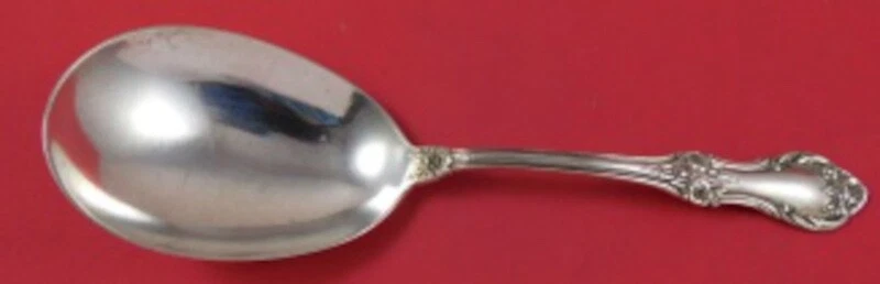 Wild Rose By International Sterling Silver Berry Spoon Ovoid 8 7/8" - Image 1 of 1