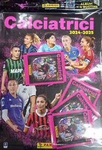 CALCIATRICI 2024 2025 ALBUM STARTER CON 4 BUSTE PACKETS FIGURINE STICKERS PANINI - Foto 1 di 1