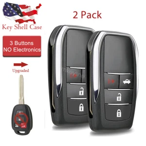 2 fundas para llavero remoto abatibles 4B para Toyota Camry Corolla 2012-2019 mejoradas - Imagen 1 de 8