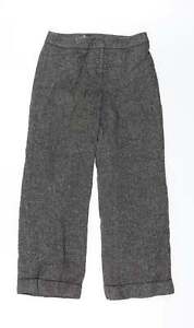 Ann Taylor Womens Grey Silk Trousers Size 26 in L24 in Regular