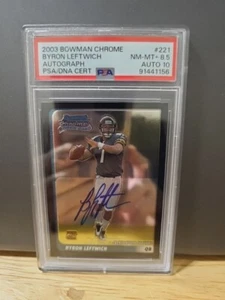 2003 Bowman Chrome - #221 Byron Leftwich (AU, RC) - Picture 1 of 1