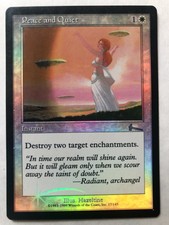 Foil Peace and Quiet Urza's Legacy MTG Light Play