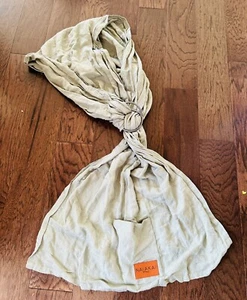 Nalakai Ring Sling Baby Carrier Soft Linen Baby Wrap Sage Green - Picture 1 of 6