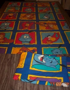 Walt Disney ALADDIN WINDOW CURTAIN SET GENIE IAGO ABU - Picture 1 of 4