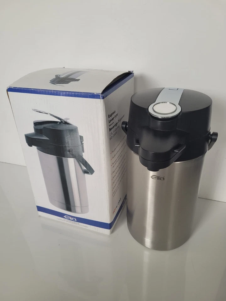 Elia Beverage Dispenser 2.5L Lever Operated, insulated AIR POT stainless steel