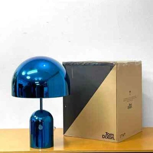 Tom Dixon Bell Tischleuchte groß blau B15,7 x T15,7 x H23,6 Zoll seltene Farbe - Bild 1 von 10