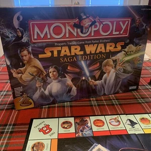 Star Wars Monopoly Saga Edition 2005 Hasbro Parker Brothers Complete - Picture 1 of 7